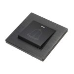 Bouton de sonnette ext�rieure panneau de s�curit� anti - d�salignement noir