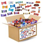 Box gourmande mga assortiment de 2x100 chocolat clbrations kinder milka daim toblerone