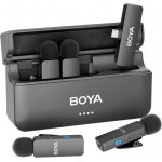 Boya by - v4u wireless microphone for iphone 15 android type c smartphone wireless lapel mic for video ...