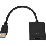 Adaptateur externe - boyou - cble usb 3. 0 vers vido - haute rsolution - compatible pc / hdtv - multi ...