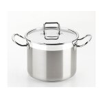 Bra profesional marmite avec couvercle 18 cm acier inoxydable 18 / 10 compatible tous feux dont induction ...