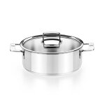 Bra signature casserole avec couvercle 30 cm inox 18 / 10 sans antiadhsif rsistante  lusure triple ...