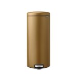 Brabantia newicon poubelle � p�dale 30 litres fermeture douce seau en plastique - warm brass
