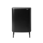 Brabantia poubelle bo touch bin hi 2 seaux 2 x 30 l noir Brabantia poubelle bo touch bin hi 2 seaux 2 x 30 l noir
