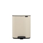 Brabantia poubelle � p�dale bo 12 litres fermeture soft close seau int�rieur en plastique - soft beige ...