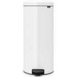 Poubelle  pdale newicon 30 l blanc code g - brabantia