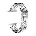 Bracelet - wistway - acier inoxydable - compatible apple watch - argent� - 38mm � 49mm