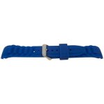 Bracelet bleu 17mm pour montre style ice watch avec boucle argent�e