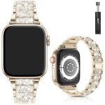 Bracelet bling ffo2world 38 / 40 / 41 / 42mm (42mm srie 10) ? or vintage ? mtal strass pour apple watch ...