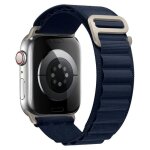 Bracelet boucle alpine bleu nuit compatible avec apple watch 38mm 40mm 41mm serie 9 8 7 6 5 4 3 2 1 se ...