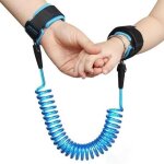 Bracelet enfant scurit - marque - modle - attache poignet - anti perte - bleu
