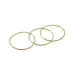 Bracelet - femme - jonc - rigide - lisse - 65 mm - paisseur 2 mm - modle  enfiler - acier inoxydable ...
