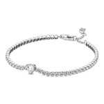 Bracelet femme - 590041c01 - 20 - argent 925 - 20 cm - zirconia cubique - fermoir mousqueton