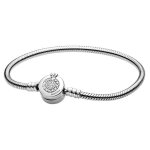 Bracelet femme - argent - 599046c01 - 18 - zirconia cubique - fermoir pince de homard - torque rigide ...