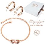 Magnifique bracelet femme infini et boucles doreilles créoles assorties baignés dans lor. marque 2splendid®. ... Magnifique bracelet femme infini et boucles doreilles créoles assorties baignés dans lor. marque 2splendid®. ...