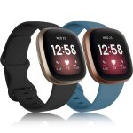 Bracelet compatible avec fitbit versa 3 / fitbit sense / versa 4 bracelet remplacement sport souple braceletsg ...