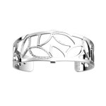 Bracelet - les georgettes - manchette �vas�e - argent� - 20mm - cuir interchangeable
