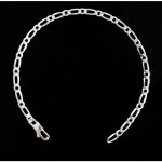 Bracelet homme en v�ritable argent 925 21cm x 4mm maille figaro altern�e 1 + 1
