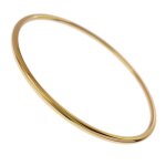 Bracelet jonc 66mm plaqu or 18 carats