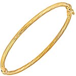 Bracelet jonc fantaisie en or 750 creux Bracelet jonc fantaisie en or 750 creux