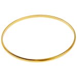 Bracelet jonc plaqu� or 18 carats