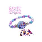 Bracelet kpop demon hunters ? bijou perl multicolore avec mdaillon personnages ? fan art huntrx
