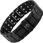 Bracelet magnetique homme premium le plus puissant titane aimant nodyme de terre rare inoxydable ultra ...
