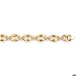 Bracelet maille grain de caf� plaqu� or - marque - mod�le - taille 21 cm - largeur 12 mm - poids 40 grs ...