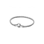 Bracelet � maillons serpent torsad�s - pandora - argent sterling - 19 cm - fermoir rond - compatible ...