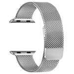 Bracelet milanais argent� pour apple watch 38 / 40 / 41mm