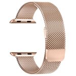 Bracelet de montre en acier inoxydable dor� rose pour apple watch 42 / 44 / 45 / 49mm