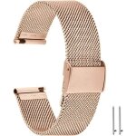 Bracelet pour montre connectee - fleuve - bracelet mtal universel 20mm maille acier libration rapide ...