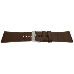 Bracelet montre diesel style marron fonc� grain lisse 30mm (24mm)