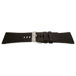 Bracelet montre diesel style noir 30mm cuir de veau luxe