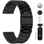 Bracelet de montre - fullmosa - acier inox - 22mm - noir
