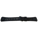 Bracelet montre noir 17mm (23mm) boucle noire compatible casio