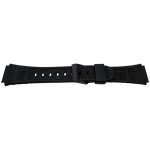 Bracelet de montre noir 19mm (25mm) boucle noire - id�al pour mod�les casio