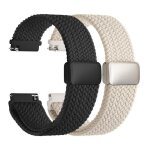 Bracelet montre nylon 20mm compatible avec samsung galaxy watch 4 / 5 / 6 / 7 - set de 2 bracelets tress�s ...
