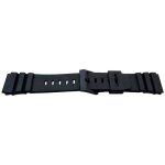Bracelet de montre en polyur�thane noir 21mm compatible casio