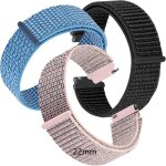 Bracelet de montre sport en nylon - swrose - 3 s sport respirants 16 - 22mm r�glables pour montres connect�es ...