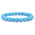 Bracelet en pierres naturelles turquoise - moderne - ronde - taille unique Bracelet en pierres naturelles turquoise - moderne - ronde - taille unique