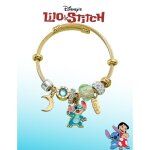Bracelet rigide dor avec pendentif stitch ? bijou fantaisie disney femme avec charms