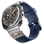 Bracelet silicone pour galaxy watch 7 bracelet 47mm acier inoxydable tpu connecteur métal sport ajustable ... Bracelet silicone pour galaxy watch 7 bracelet 47mm acier inoxydable tpu connecteur métal sport ajustable ...