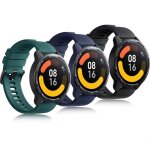 Bracelets compatibles avec xiaomi watch s1 active smartwatch bracelet (noir - bleu - vert) super doux ...