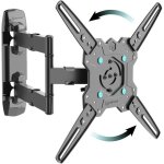 Bras articul tv mural pour 32 - 65 pouces tv & ecran jusqu 41 kg - support mural tv orientable et inclinable ...