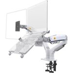 Bras de moniteur 2 en 1pour ordinateur portable et moniteur de 10  17 pour cran 17 - 27 poucesvesa ...