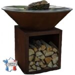 Classique simple cuve corten - brasero 103cm - idéal pour des moments conviviaux et chaleureux avec un ... Classique simple cuve corten - brasero 103cm - idéal pour des moments conviviaux et chaleureux avec un ...