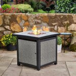 Braséro de jardin à gaz chauffage extérieur oxyde de magnésium écran housse de protection roches de lave ... Braséro de jardin à gaz chauffage extérieur oxyde de magnésium écran housse de protection roches de lave ...