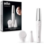 Braun facespa pro 910 �pilateur avec capuchon argent� blanc / argent�