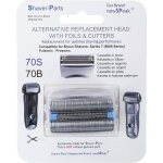Braun pi�ce de rechange 70s argent�e compatible rasoirs series 7